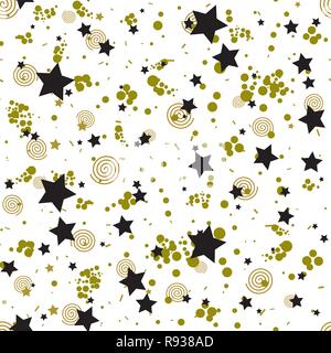 Geometric seamless pattern in abstract style, circles.