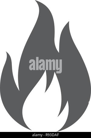 Fire flame vector illustration design template Stock Vector