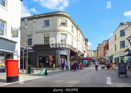 Pedestrianised High Street, Stroud, Gloucestershire, England, United Kingdom Stock Photo