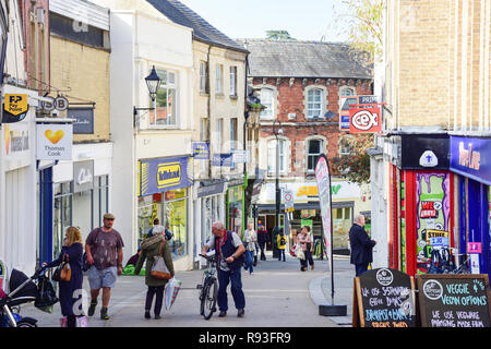 Pedestrianised High Street, Stroud, Gloucestershire, England, United Kingdom Stock Photo