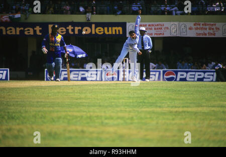 India Sri Lanka Cricket Match at Wankhede Stadium, Mumbai, Maharashtra, India Stock Photo