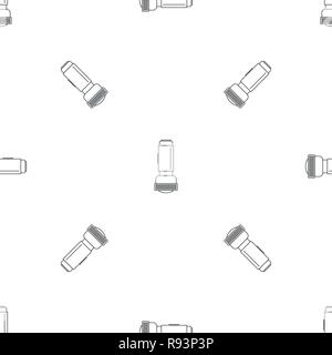 Flash light icon. Outline illustration of flash light vector icon for web design isolated on white background Stock Vector