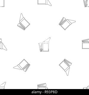 Bee smoker icon. Outline illustration of bee smoker vector icon for web design isolated on white background Stock Vector