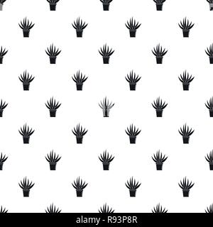 Aloe housepot pattern seamless vector repeat geometric for any web design Stock Vector