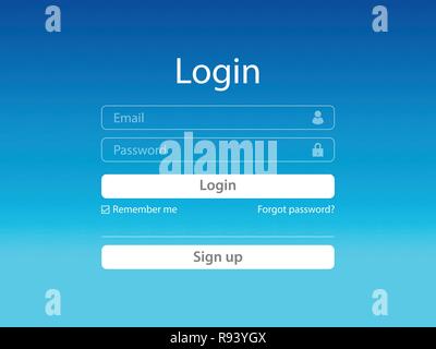 Login Stock Vector