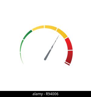 Speedometer icon Stock Vector