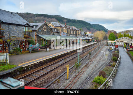 Betws Y Coed Railway Station in Wales Stock Photo