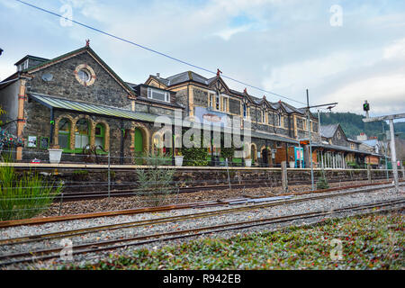 Betws Y Coed Railway Station in Wales Stock Photo