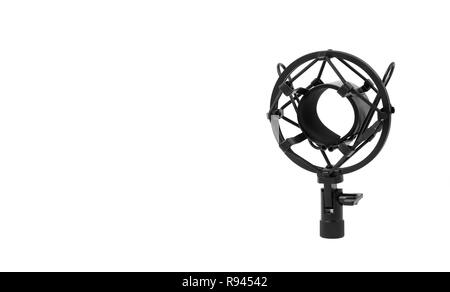 Music and sound - Isolated Microphone Mic Shock Mount fits MXL Stock Photo