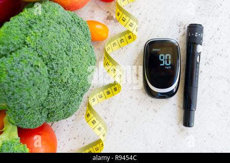 Diabetes healthy diet Stock Photo