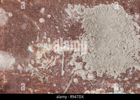 rusty metal with earth over back ground, grunge textures and backgrounds Stock Photo
