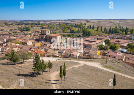 ciityscape of Penaranda de Duero village, in Burgos, Castile and Leon, Spain, Europe Stock Photo