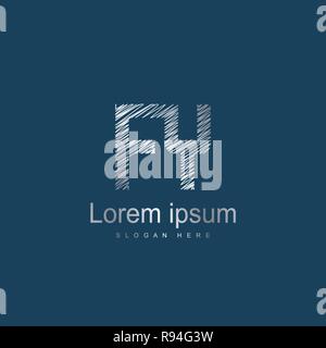 Initial Letter FY Logo Template Vector Design Stock Vector