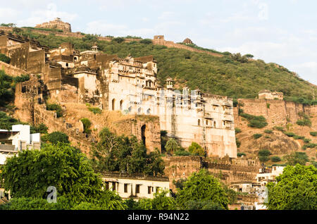 Garh palace and Taragarh Fort, Bundi, India Stock Photo