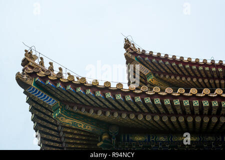 Roof of the Hall of Supreme Harmony in the Forbidden City, Beijing, China Stock Photo