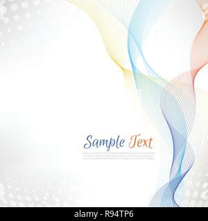 Elegant abstract smooth speed wave with modern stream background. Vector, illustration, eps10. Stock Vector