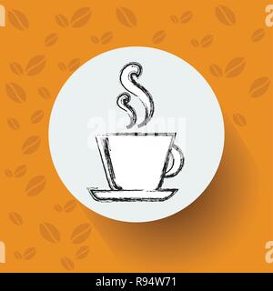 Hand Drawn Sketch Coffee Cup Vector Illustration Stock Vector