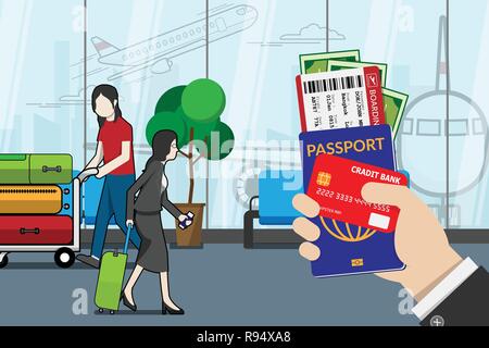 Passport and boarding pass Stock Vector Image & Art - Alamy