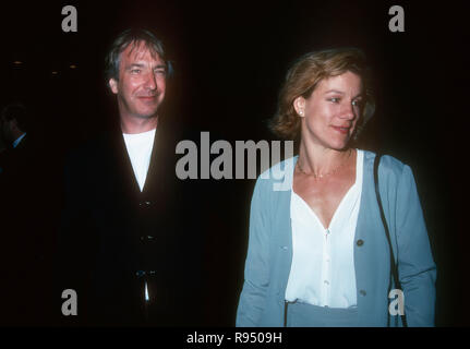 WESTWOOD, CA - MAY 10: Actor Alan Rickman and actress Juliet Stevenson attend 'Much Ado About Nothing' Westwood Premiere on May 10, 1993 at the Mann National Theatre in Westwood, California. Photo by Barry King/Alamy Stock Photo Stock Photo