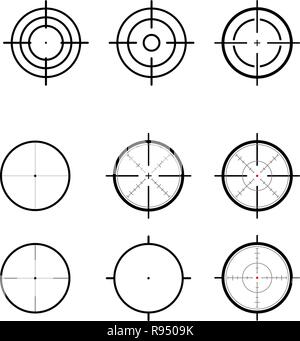 set of targets Stock Vector