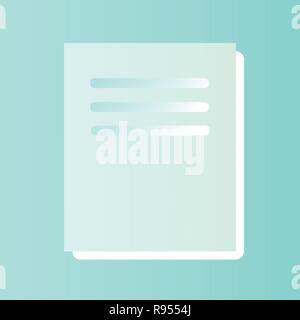 DOC file icon. Text document type. Modern design graphic illustration. Vector DOC icon Stock Vector