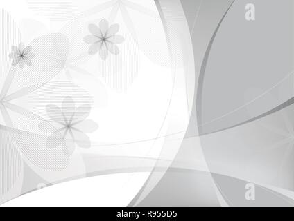 abstract floral background, vector template Stock Vector
