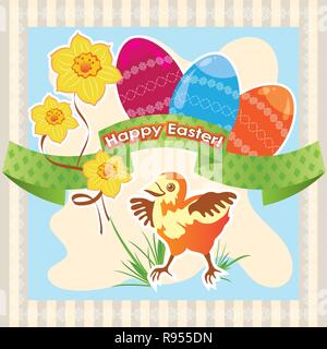 Easter greeting card Stock Vector