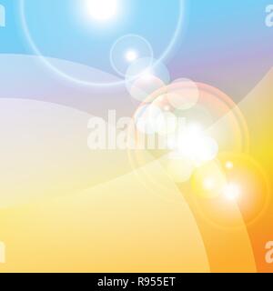 Colorful abstract background, lenses flare effect Stock Vector