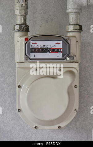 meter gas alamy installed residential natural