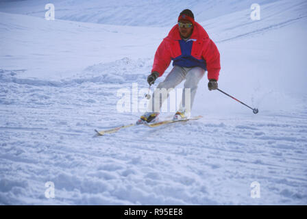 Skiing, narkanda, Himachal Pradesh, India Stock Photo