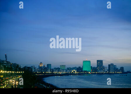 Marine Drive, Nariman Point, Mumbai, Bombay, Maharashtra, India Stock Photo