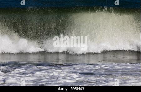 Breaking wave abstracted in post-processing. Stock Photo