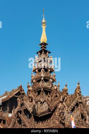 Nat Taung Kyaung, Myoe Daung Monastery, Old Bagan, Myanmar, Burma Stock Photo