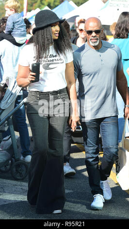 Garcelle Beauvais goes to the farmers market with a male companion  Featuring: Garcelle Beauvais Where: Los Angeles, California, United States When: 18 Nov 2018 Credit: WENN.com Stock Photo