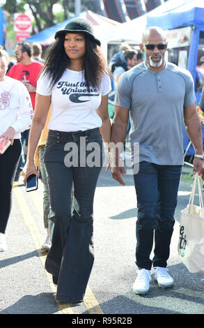 Garcelle Beauvais goes to the farmers market with a male companion  Featuring: Garcelle Beauvais Where: Los Angeles, California, United States When: 18 Nov 2018 Credit: WENN.com Stock Photo