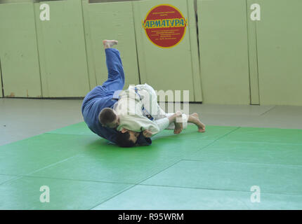 Kovrov, Russia. 22 March 2013. Competitions Judo in sports complex Temp Stock Photo