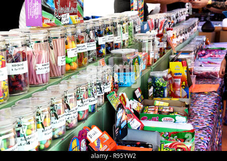 Yum Yum sweet shop, sweet shop in Cardigan wales UK Stock Photo ...