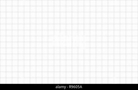 Graph paper dashes grid lines Stock Vector