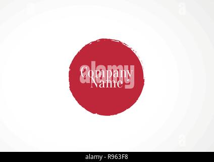 Logo template with beautiful icon illustration. Just change the name of the company and you're ready to go. Stock Vector
