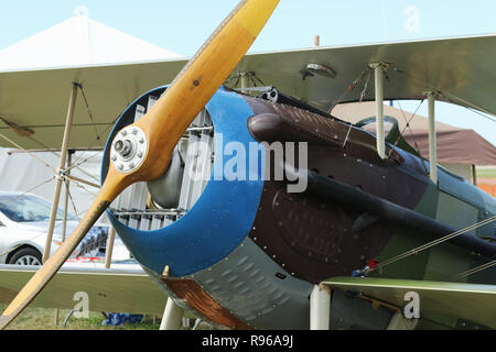 SPAD XIII Replica airplane. NX103JH. N103JH. World War 1 Dawn Patrol Anniversary Rendezvous event. The National Museum of the United States Air Force, Stock Photo