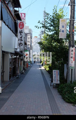 town view of Kamisuwa, Suwa city, nagano, japan Stock Photo