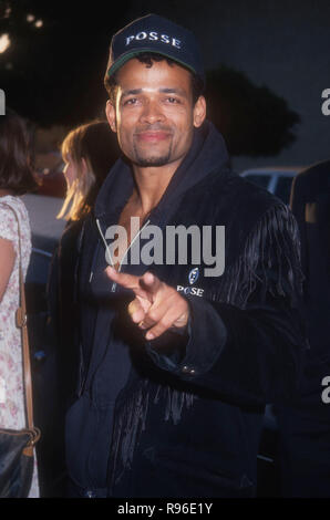 HOLLYWOOD, CA - MAY 12: Director Mario Van Peebles attends the 'Posse' Premiere on May 12,1993 at the Cinerama Dome in Hollywood, California. Photo by Barry King/Alamy Stock Photo Stock Photo