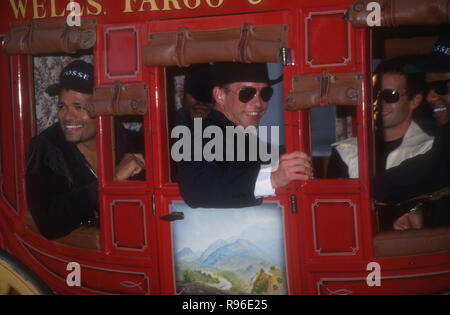 HOLLYWOOD, CA - MAY 12: (L-R) Director Mario Van Peebles, actors Stephen Baldwin and Billy Zane attend the 'Posse' Premiere on May 12,1993 at the Cinerama Dome in Hollywood, California. Photo by Barry King/Alamy Stock Photo Stock Photo