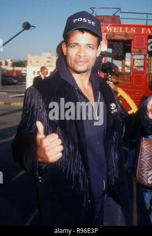 HOLLYWOOD, CA - MAY 12: Director Mario Van Peebles attends the 'Posse' Premiere on May 12,1993 at the Cinerama Dome in Hollywood, California. Photo by Barry King/Alamy Stock Photo Stock Photo