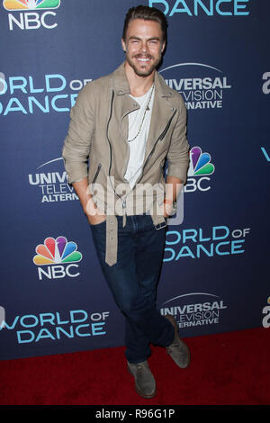 WEST HOLLYWOOD, LOS ANGELES, CA, USA - SEPTEMBER 19: Dancer Derek Hough arrives at NBC's 'World Of Dance' Celebration held at Delilah on September 19, 2017 in West Hollywood, Los Angeles, California, United States. (Photo by Xavier Collin/Image Press Agency) Stock Photo