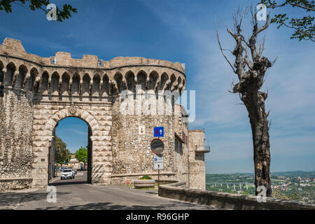 Porta Ternana, 15th century gate, in Narni, Umbria, Italy Stock Photo