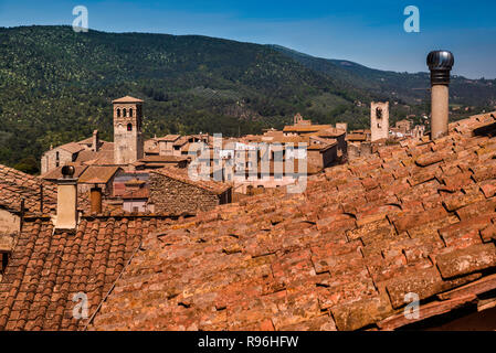 Rooftops at historic center of Narni, Umbria, Italy Stock Photo