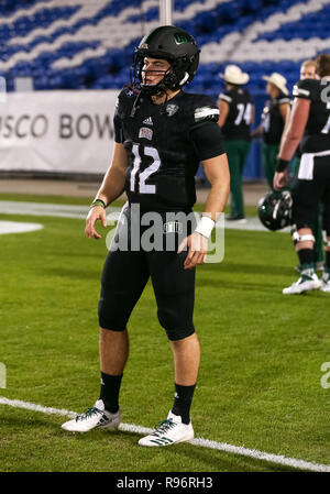 Ohio Bobcats quarterback Nathan Rourke (12) during the DXL Frisco Bowl ...