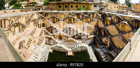 Panna Meena ka Kund stepwell, Jaipur, Rajasthan, India Stock Photo