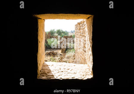 Kuldhara abandoned village, Jaisalmer, Rajasthan, India Stock Photo